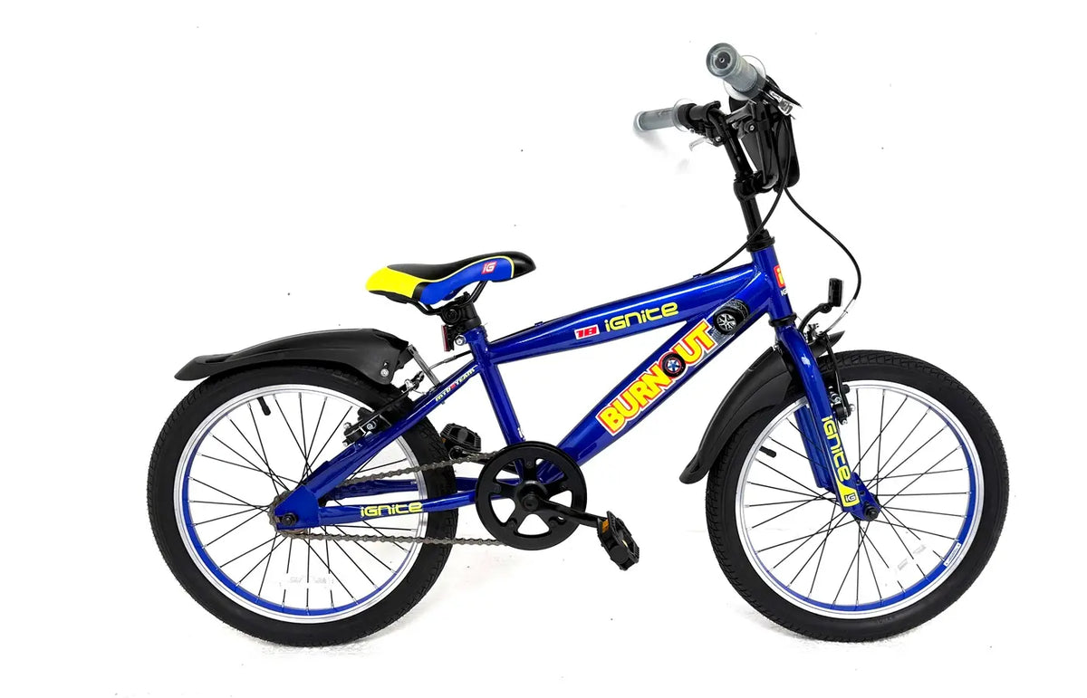 Ignite Burnout 18 inch BLUE bike at Scanlon Cycles