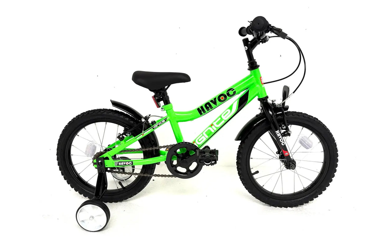 Ignite Havoc 16 inch Green bike at Scanlon Cycles