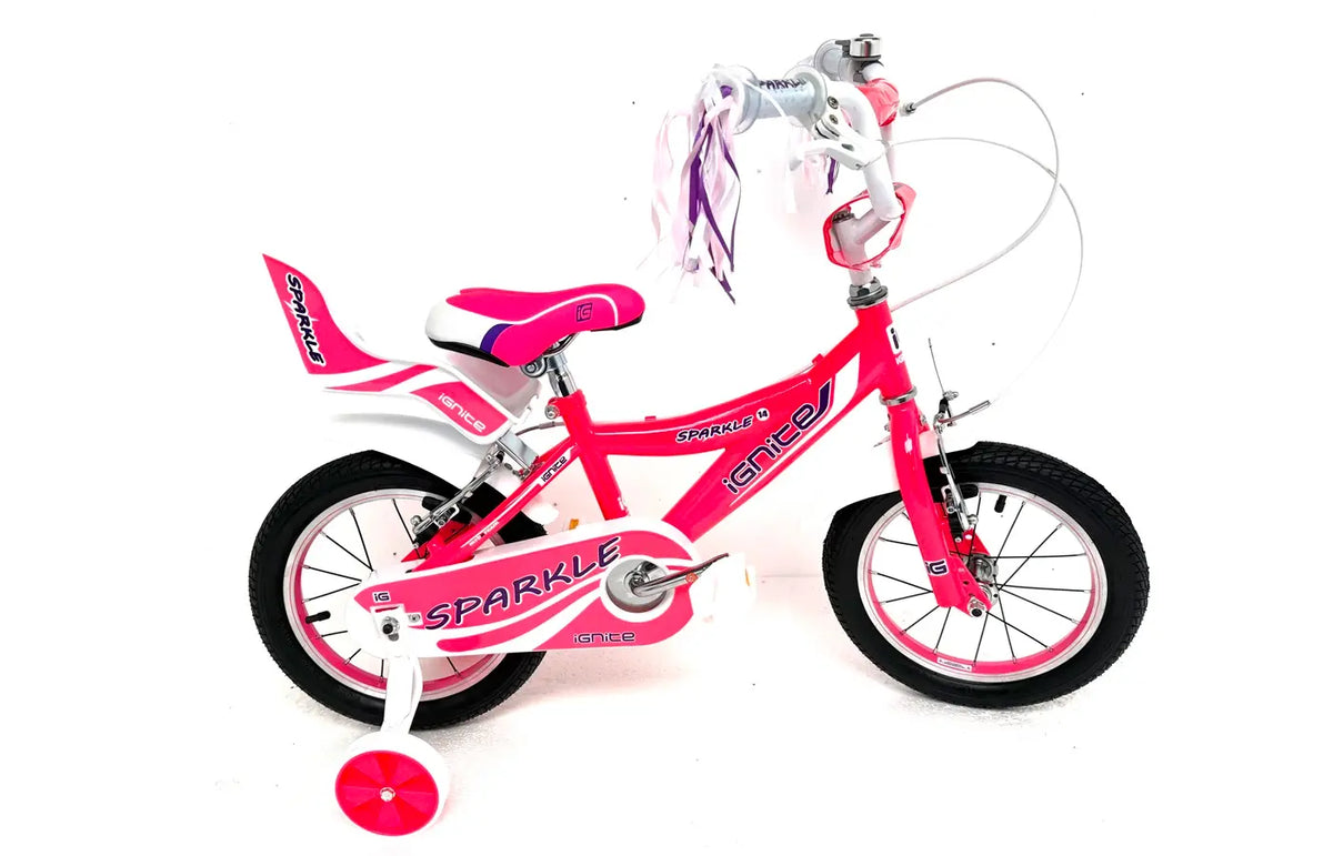 Ignite Sparkle 14 inch Pink bike at Scanlon Cycles