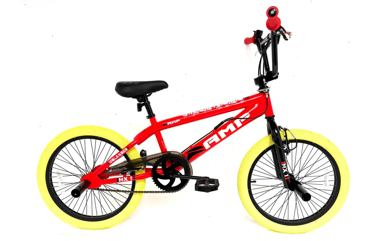 Ramp Unleaded Bmx 20 inch Red and yellow bike at Scanlon Cycles