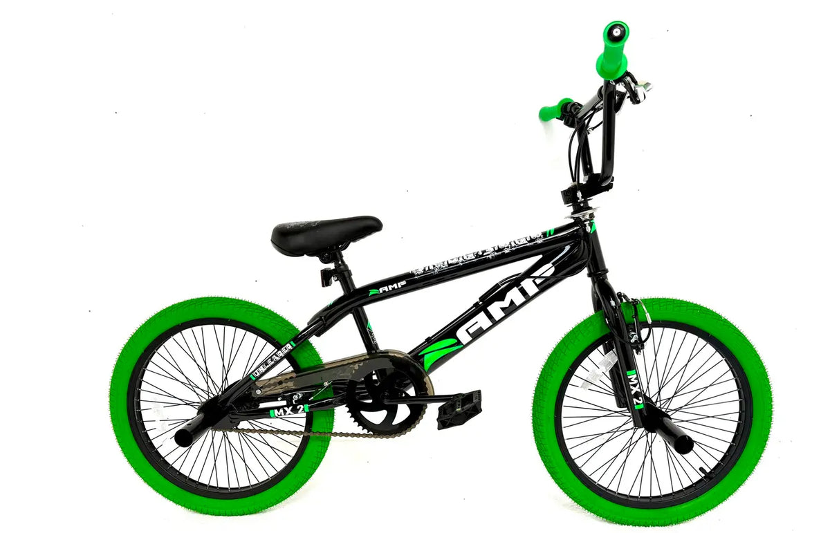 Ramp Unleaded Bmx 20 inch Black and Green bike at Scanlon Cycles