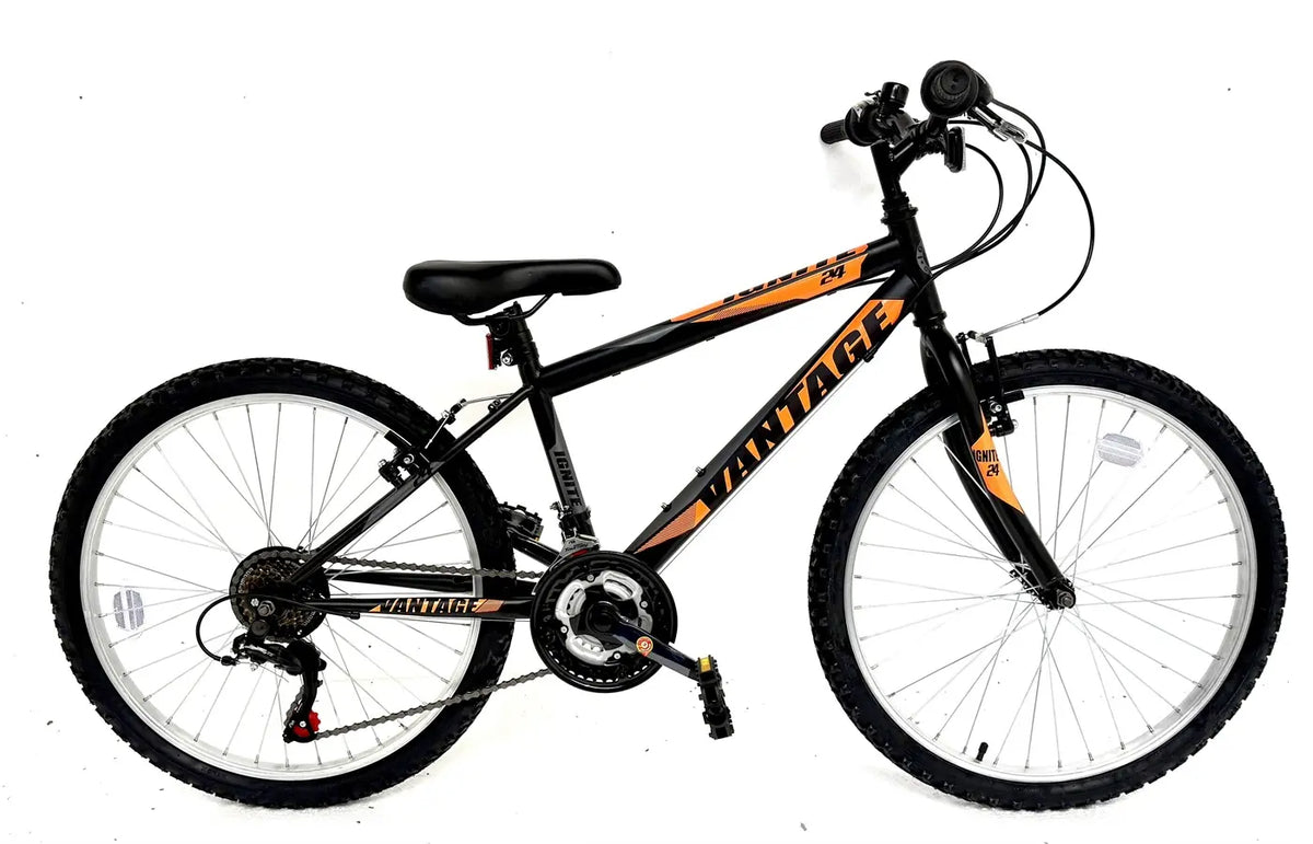 Ignite Vantage 24 inch BLACK-ORANGE bike at Scanlon Cycles